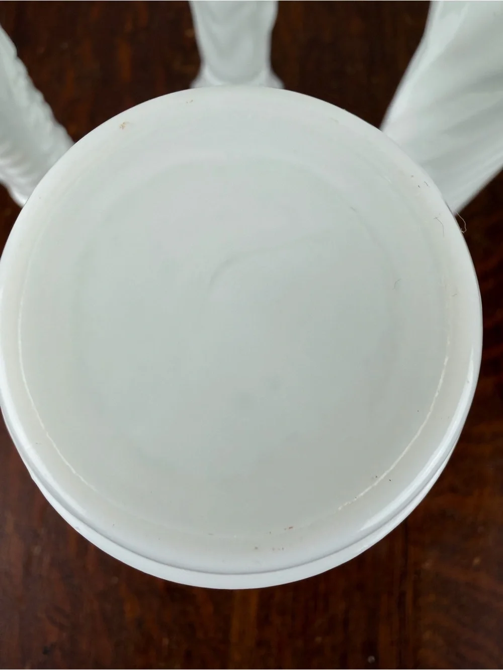 Vintage Milk Glass Bud Vases Set of 4 White Embossed Textured Floral Vases
